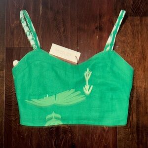 Rachel Zoe 2 Piece Green Skirt Set NWT sz Small